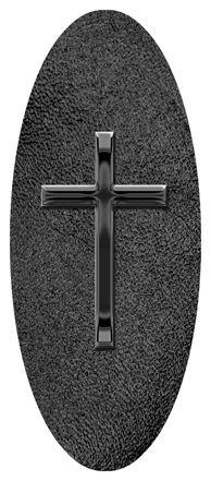 Black Single Cross Shimmer Black